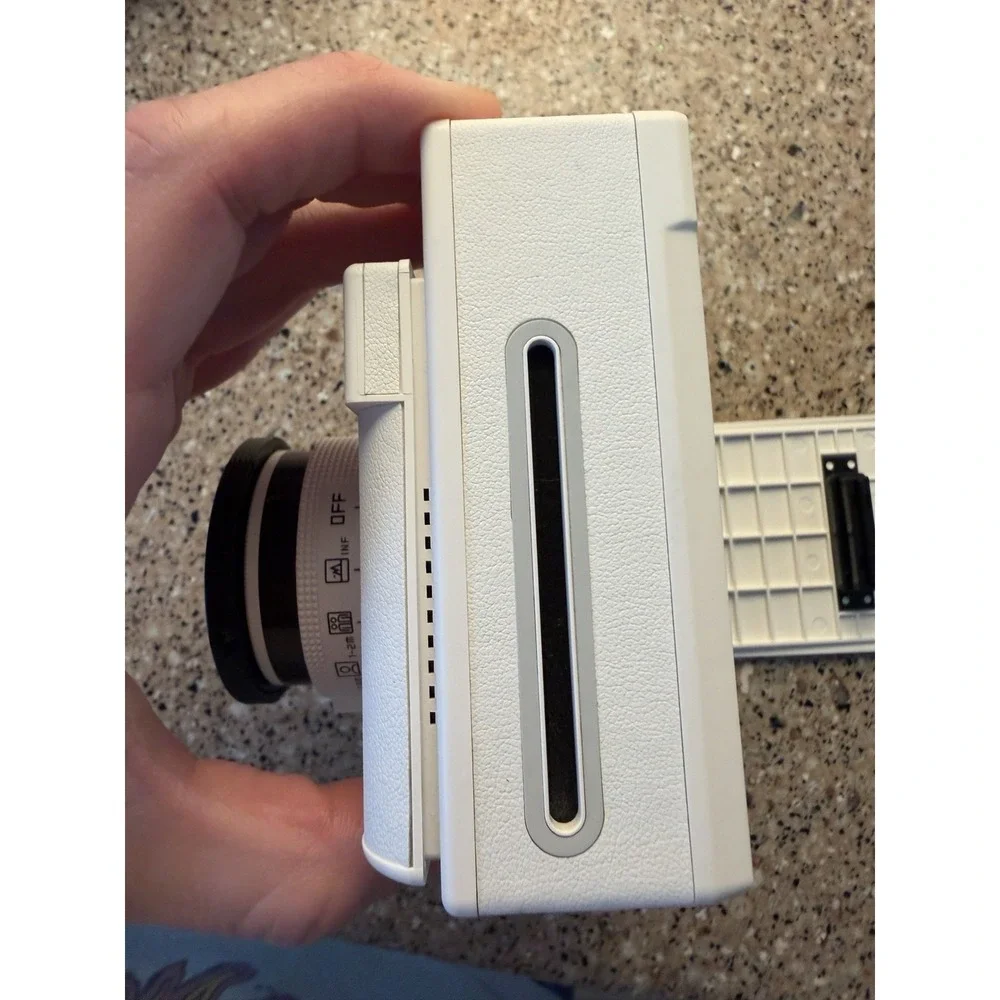 Lomography Lomo'Instant Camera The Adventure Challenge White Instax Powers On